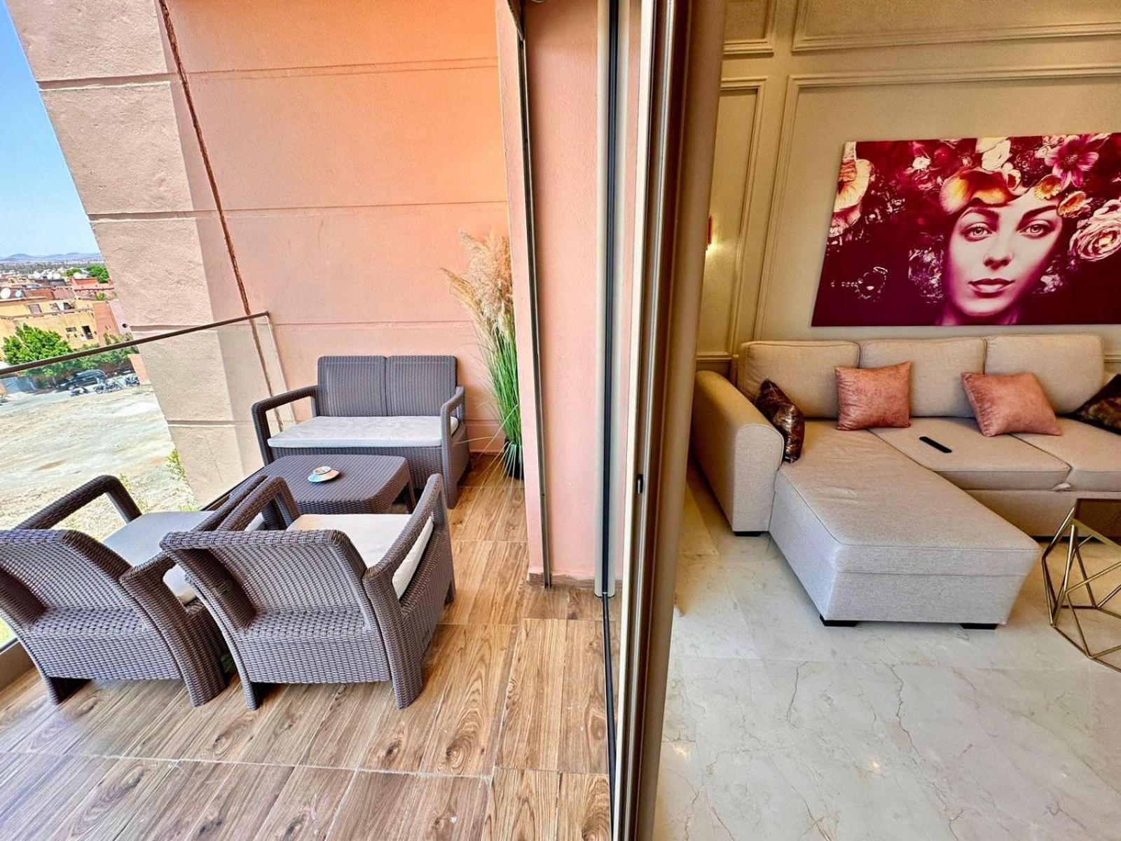 Appartement Luxueux Avec Piscine 10 Minutes Du Centre Ville Marrakesh Eksteriør bilde